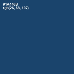 #1A446B - Chathams Blue Color Image