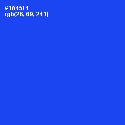 #1A45F1 - Blue Ribbon Color Image