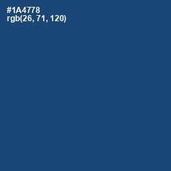 #1A4778 - Chathams Blue Color Image