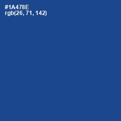 #1A478E - Congress Blue Color Image