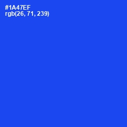 #1A47EF - Blue Ribbon Color Image