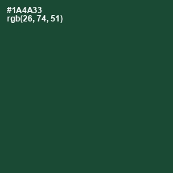 #1A4A33 - Te Papa Green Color Image