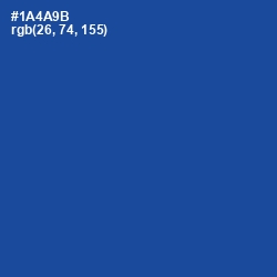 #1A4A9B - Congress Blue Color Image