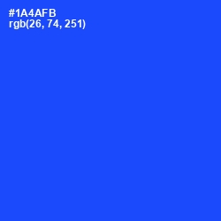 #1A4AFB - Blue Ribbon Color Image
