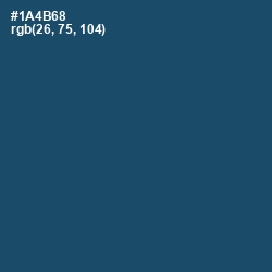 #1A4B68 - Chathams Blue Color Image
