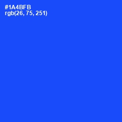 #1A4BFB - Blue Ribbon Color Image