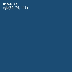#1A4C74 - Chathams Blue Color Image