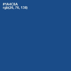 #1A4C8A - Venice Blue Color Image