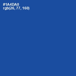 #1A4DA0 - Tory Blue Color Image