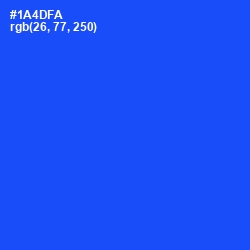 #1A4DFA - Blue Ribbon Color Image