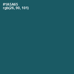 #1A5A65 - Chathams Blue Color Image