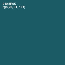 #1A5B65 - Chathams Blue Color Image