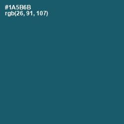 #1A5B6B - Blumine Color Image