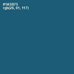 #1A5B75 - Blumine Color Image