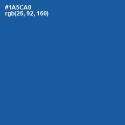 #1A5CA0 - Fun Blue Color Image