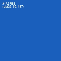 #1A5FBB - Fun Blue Color Image