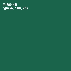 #1A644B - Green Pea Color Image