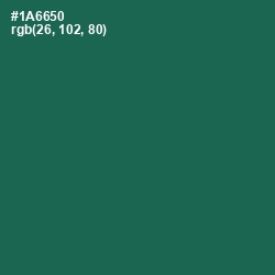 #1A6650 - Green Pea Color Image