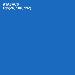 #1A6AC0 - Science Blue Color Image