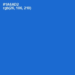 #1A6AD2 - Science Blue Color Image