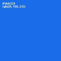 #1A6CE9 - Blue Ribbon Color Image