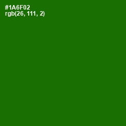 #1A6F02 - Japanese Laurel Color Image