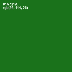 #1A721A - Japanese Laurel Color Image