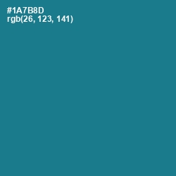 #1A7B8D - Blue Lagoon Color Image