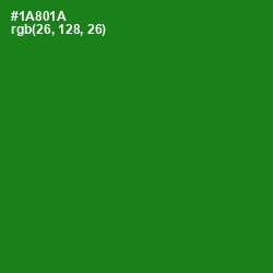 #1A801A - Forest Green Color Image