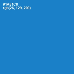 #1A81C8 - Pacific Blue Color Image