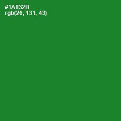 #1A832B - Forest Green Color Image