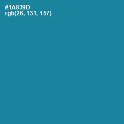 #1A839D - Blue Chill Color Image