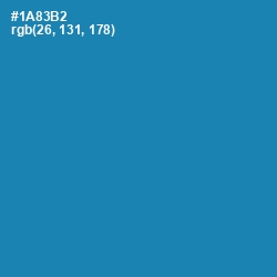 #1A83B2 - Eastern Blue Color Image