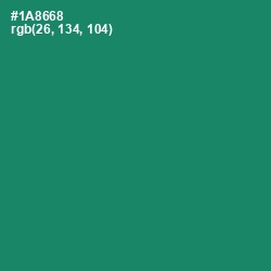 #1A8668 - Elf Green Color Image