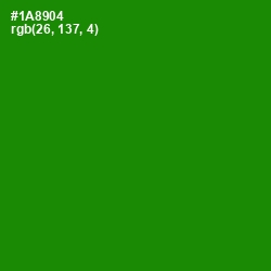 #1A8904 - Forest Green Color Image