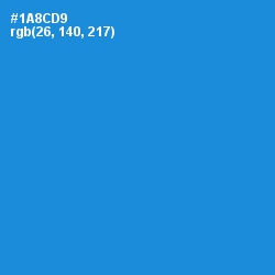 #1A8CD9 - Pacific Blue Color Image