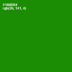 #1A8D04 - Forest Green Color Image