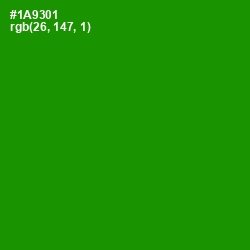 #1A9301 - Forest Green Color Image