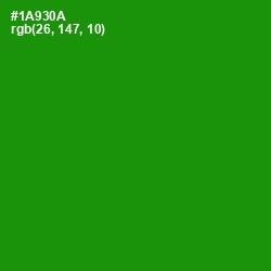 #1A930A - Forest Green Color Image