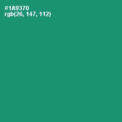 #1A9370 - Elf Green Color Image