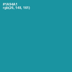 #1A94A1 - Eastern Blue Color Image