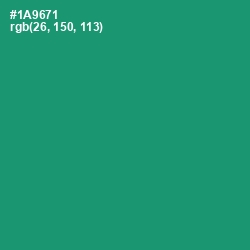 #1A9671 - Elf Green Color Image