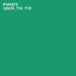 #1A9870 - Elf Green Color Image