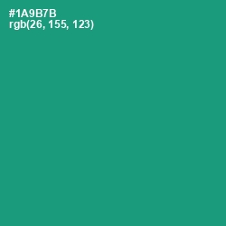 #1A9B7B - Elf Green Color Image