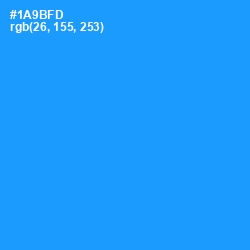 #1A9BFD - Dodger Blue Color Image