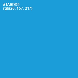 #1A9DD9 - Pacific Blue Color Image