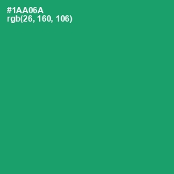 #1AA06A - Green Haze Color Image