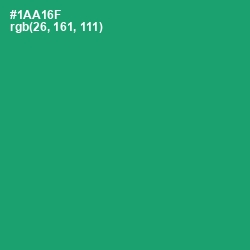 #1AA16F - Green Haze Color Image