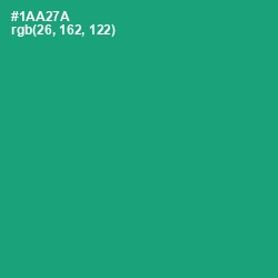 #1AA27A - Jade Color Image