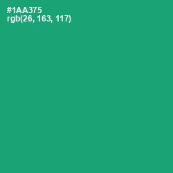 #1AA375 - Green Haze Color Image